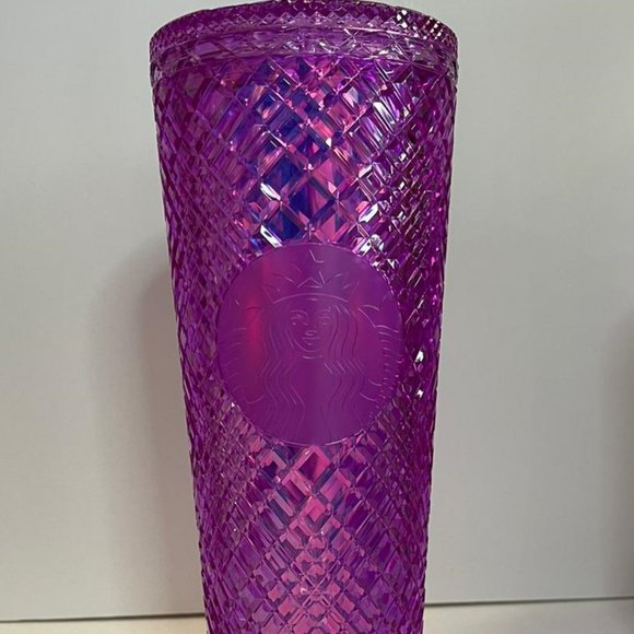 Starbucks Valentines 2023 Purple Pink Taffy Jeweled Cold Cup Tumbler Venti 24 oz - Picture 4 of 5